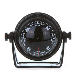 Black Pivoting Compass for Dashboard Dash Mount Marine Boat Truck Car Outdoor