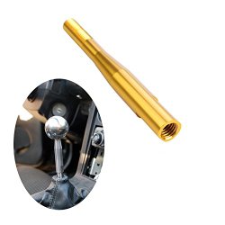 Dewhel 2015 NEW SYTLE Short Shift Lever Extension EXTENDER (10×1.5mm Thread Pitch) Various for Honda for Acura Color Gold