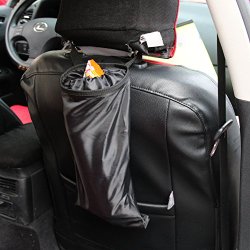 Encell Black Auto Seat Back Litter Trap Car Organizer 3 pack