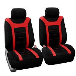 FH Group FB070RED102 Red Front Airbag Ready Sport Bucket Seat Cover, Set of 2
