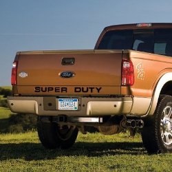 Ford Super Duty Trucks Tail Gate Black Letter Insert