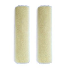 Leader Accessories Shoulder Seat Belt Pad / Shoulder Strap Cover Universal Fit Car and Most Bag Australian Sheepskin wool Regal Premium Genuine Champagne (2 Cover)