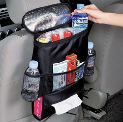 Multi-pocket Travel Storage Car Seat Organizer with Cooler / Warmer Bag & Tissue Box
