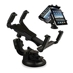 Tsmine Universal Tablet Windshield Dashboard Car Mount Holder (Black) for LG G Pad X8.3 (VK815) and All Tablets Between 7 to 10.1 Inch