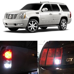 2007-2014 Cadillac Escalade, ESV, and EXT Reverse Backup Back up LED Light Bulbs 992 7440NA 7440NA 7440 7440ST 7440LL 7441