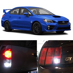 2008-2016 Subaru Impreza, WRX, and STI Sedan Reverse Backup Back up LED Light Bulbs 921 T10 906 912 901 906 909 T15