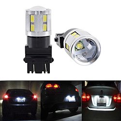 2X White 3156 3157 5630 CREE XM-L SMD LED Projector DRL Parking Reverse Light Bulb For Chevrolet Dodge GMC Ford Jeep