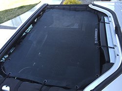 Alien Sunshade for Jeep Wrangler 2-Door or 4-Door – Accessories – Mesh Shade Covers Front Passengers – JKF