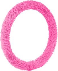 Bell Automotive 22-1-53210-1A Pink Shaggy Steering Wheel Cover