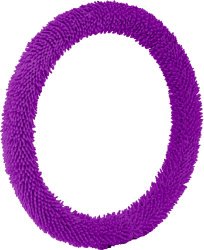 Bell Automotive 22-1-53304-1 Shaggy Purple Steering Wheel Cover