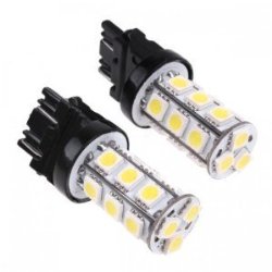 CUTEQUEEN TRADING LED White 5050 18SMD 18-SMD LED Switchback Turn Signal Lights 3157 3457 3057 4157