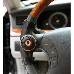 Easy Turn Plus Concept Safe Slim Power Handle Car Vehicle Steering Wheel Spinner Knob Orange