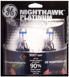 GE 9007NHP/BP2 Nighthawk PLATINUM Headlight Bulbs, Pack of 2
