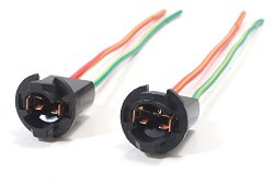 iJDMTOY 168 194 2825 W5W Wiring Harness Sockets For LED Bulbs, Parking Lights, License Plate Lights