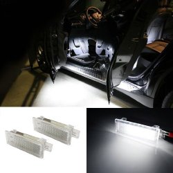 iJDMTOY 18-SMD Error Free LED Side Door Foot Area Courtesy Lights for BMW 1 3 5 6 7 Series Z4 X3 X5 X6