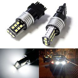 iJDMTOY (2) 15-SMD-2835 High Power 3156 LED Bulbs For Car Backup Reverse Lights