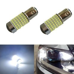JDM ASTAR 1200 Lumens Extremely Bright 144-EX Chipsets 1157 2057 2357 7528 LED Bulbs with Projector , Xenon White