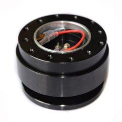 Leadrise® Black Steering Wheel Quick Release Hub Adapter Snap Off Boss Kit Universal