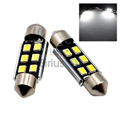 Pair of 36mm Super White 6418 C5w LED Canbus License Plate Lights Mercedes Benz