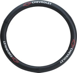 Pilot SW-111 Genuine Leather Steering Wheel Cover with Chevrolet Logo