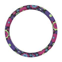 Romantic Spring Flower Series, A-Lighting GOOD SMELLING Automotive PU Steering Wheel Cover – Anti Slip Auto Car Wrap Cover – New Arrivel !