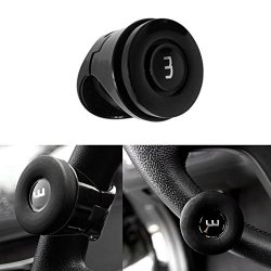 Silicone Flat Compact Safe Slim Power Handle Steering Wheel Spinner Knob for All Car Vehicle