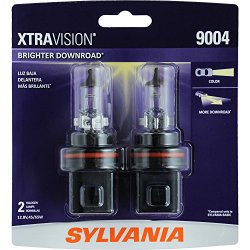 SYLVANIA 9004 XtraVision Halogen Headlight Bulb, (Pack of 2)