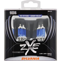 SYLVANIA 9006 SilverStar zXe High Performance Halogen Headlight Bulb, (Pack of 2)