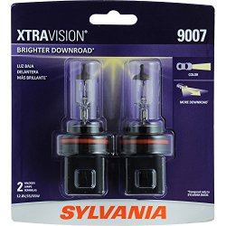 SYLVANIA 9007 XtraVision Halogen Headlight Bulb, (Pack of 2)