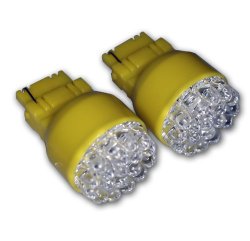 TuningPros LEDCG-3156-Y19 Cornering LED Light Bulbs 3156, 19 LED Yellow 2-pc Set