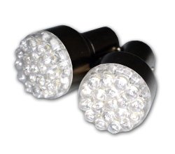 TuningPros LEDUHL-1156-R19 Under Hood Light LED Light Bulbs 1156, 19 LED Red 2-pc Set