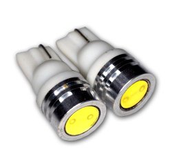 TuningPros LEDUHL-T10-WHP1 Under Hood Light LED Light Bulbs T10 Wedge, High Power LED White 2-pc Set