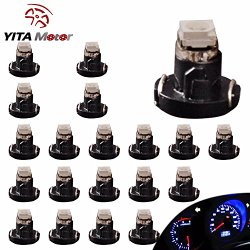 YITAMOTOR 20 x T3 Neo Wedge 1-1210 SMD SMT LED Cluster Instrument Dash Climate Blue Light Lamp Bulbs