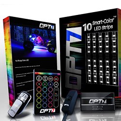 10pc Aura ATV UTV Underbody Glow LED Lighting Kit | Multi-Color Accent Neon Strips w/Switch