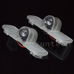 Center LED Door Courtesy Shadow Ghost Lamp Projector Logo Light for Honda Pack of 2
