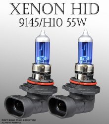 H10/ 9145 55W pair Fog Light Xenon HID Super White Replacement Bulbs