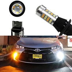 iJDMTOY (2) High Power 42-SMD LED Daytime Running Lights/Turn Signal Lights Conversion Kit For 2015-up Toyota Camry LE SE or Special Edition