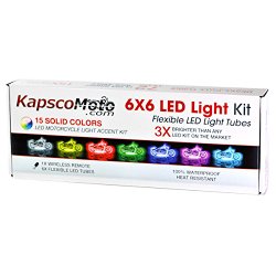 KapscoMoto® Motorcycle 7 Color LED Accent Light Kit Remote For Victory Vision Street Tour