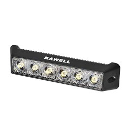 KAWELL® 18W DC 10-30V 6500K LED Flood 60 Degree Off Road Waterproof Work Light Bar for Jeep Cabin/boat/suv/truck/car/atvs/fishing/Deck Driving