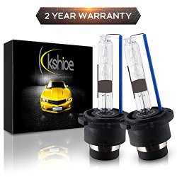 Kshioe(TM) 35W D2R 5000k Xenon HID Car single Beam Headlight Bulbs Lamps Replacement Bulbs (Pack of two)