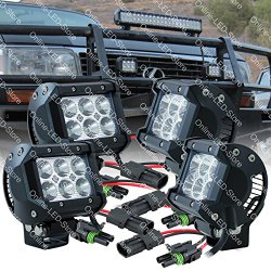 LAMPHUS CRUIZER 4″ 18W CREE LED Off Road Power Sports ATV Bike Head Light Lamp (OTHER SIZES AVAILABLE) – Flood (4 Units)
