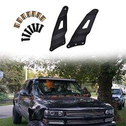 Omotor 1999-2006 Chevy Silverado/GMC Sierra Steel Metal Upper Roof Windshield Mounting Brackets for 50-inch Cuved Led Work Light Bar SUV Offroad