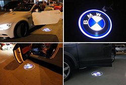 Pesp® 2 X LED Car Wireless Door Welcome Light 3d Laser Slide Projector Logo for BMW