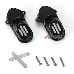 Rear Axle Covers, Moto Onfire [CNC] [Rear Axle Covers] – For Harley Sportster XL883 XL1200 – Black