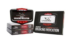 Vololights Motorcycle Brake Lights Indicates Braking From Engine Braking, and Downshifting. Easy 5 Minute Installation, Waterproof and Rugged Design. Matte Black Finish.