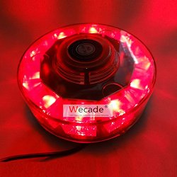 Wecade® High Intensity 10 LED 30W Volunteer Firefighter Emergency Vehicle Magnetic Mount Strobe/Flash Beacon Warning Light (Red)