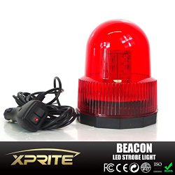 Xtreme® High Intensity Super Bright Red Revolving 100 LED 20W LED Emergency Vehicle Magnetic Mount Strobe and Rotating Beacon Warning Light