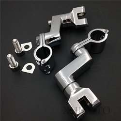 1.25” engine guards FootPeg Mounts Clamp For Harley Replacement Kuryakyn Chrome