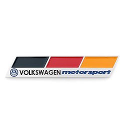 Areyourshop 3D Car Aluminum Emblem Badge Decal German Flag Motor Sport