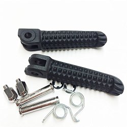 Black Front Foot Pegs Footrest Fit For Yamaha Yzf-R1 Yzf-R6 Yzf R6 R1 1999-2011